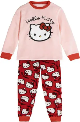 Productafbeelding van Cerda Group Hello Kitty pyjama, rood/roze, voor jongens en meisjes, 10 jaar