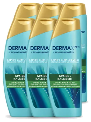Produktbild von 6 x Head & Shoulders DermaX Pro Anti-Schuppen Shampoo Kalmend 470 ml - Vorteilspackung - 6 Stücke