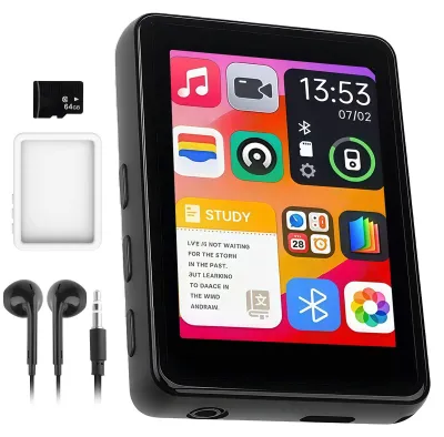 Productafbeelding van MP3-speler 64 GB Bluetooth 5.3 met 2,4 inch touchscreen