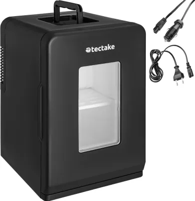 Produktbild von Tragbarer Mini-Kühlschrank mit 2 in 1 Funktion 27x31x41cm - schwarz