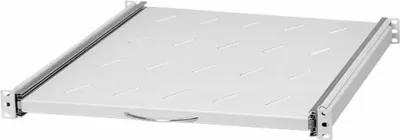 Zdjęcie produktu dla Półka Rack 19" 1U 550 mm Półka Do Szafy Rack Standard Stała Szara Stalflex