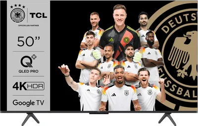 Obrázek produktu pro TCL QLED780 50QLED780, 127 cm (50"), 3840 x 2160 px, 4K Ultra HD, QLED, Smart TV, Černá