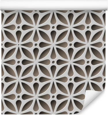 Zdjęcie produktu dla Tapeta przestrzenna Dekoracja Abstrakcyjna Geometryczne Ornamenty z modnym efektem 3D Salon