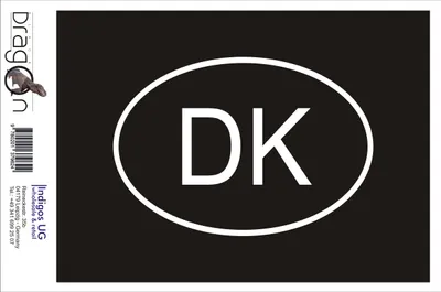 Produktbild von Aufkleber / Autoaufkleber - JDM / Die cut / Auto / OEM - Dänemark DK - 160x110 mm gold - Heckscheibe / Heckscheibenaufkleber