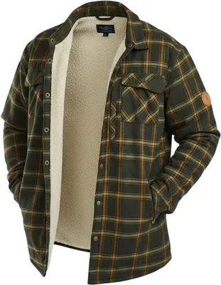Produktbild von Pile Overshirt Herren (D.Green/Bronze) Größe M