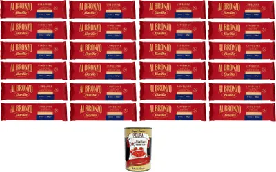 Produktbild von Al Bronzo Pasta Linguine Bronze Gezogene Pasta Rohe Verarbeitungsmethode 24 500gr + Italian Gourmet polpa 400g