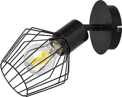 Image de Applique moderne en fil E27 noir Belano 3534 Rabalux