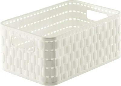 Zdjęcie produktu dla Koszyk Country DIN A6 4l biały 23,7x15,8x10,8 cm