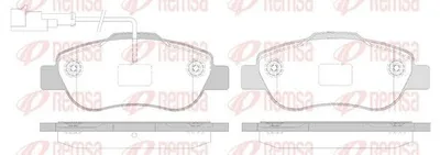 Produktbild von REMSA 1100.12 Bremsbeläge Satz Vorne Bremsklötze für FORD KA (RU8) für FIAT 500 C (312)