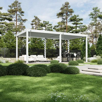 Produktbild von Classic | Pergola Aluminium freistehend | 3 x 6 M | weiß