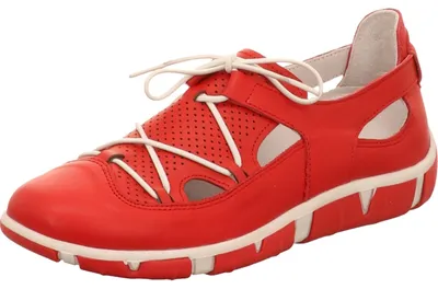 Produktbild von Manitu Schnürhalbschuhe durchbrochen in rot, Gr. 42