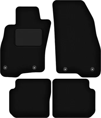 Produktbild von Schwarze Veloursmatten für: Fiat Punto 12' Fließheck (2012-2018)