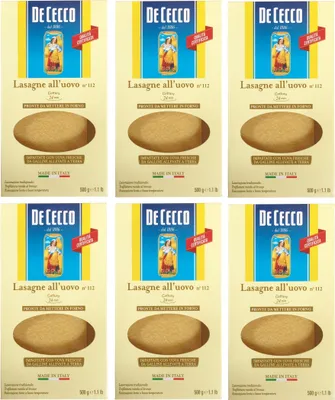 Produktbild von De Cecco Lasagne all Uovo N°112 (6 X 500g)