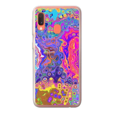 Produktbild von MuchoWow® Handyhülle Schutzhülle Hülle für Samsung Galaxy A20e Kunst - Formen - Farbe - Psychedelisch Silikon Softcase Handy Hülle - Abdeckung