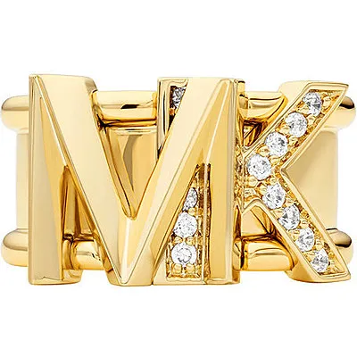Produktbild von Michael Kors Ring für Damen aus vergoldetem Messing mit Zirkonia