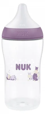Immagine prodotto di Biberon NUK Perfect Match con indicatore di temperatura Hippo da 260 ml
