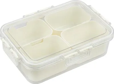 Obrázok produktu pre Famanu krabička na desiatu s vekom - 4 priehradky, ideálna na desiatu a na skladovanie