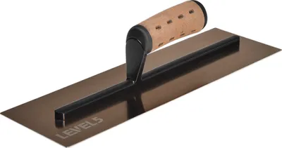 Produktbild von Level5 4-962 14" Glätt- Gipserkelle EStahl Leder Griff 120x360x0,7 flache Klinge