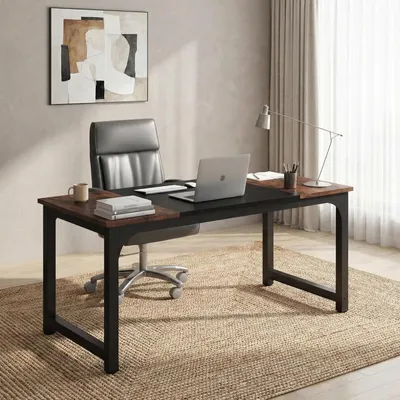 Immagine prodotto di Scrivania da ufficio industriale - Scrivania per computer - Scrivania - Tavolo da lavoro - Scrivania per ufficio - Struttura in metallo robusta