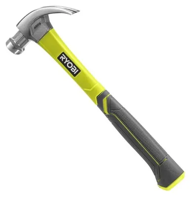 Produktbild von Ryobi RHHCC450 Gebogener Zimmermannshammer aus Fiberglas, 450 g
