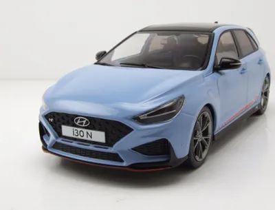 Image de MCG 18503 Hyundai i30 N 2021 bleu clair rouge 1:18
