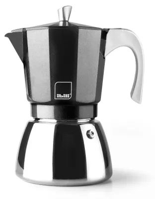 Espressokocher 9 Tassen 450 ml Alu Edelstahl Induktion