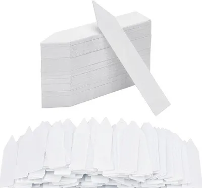 Produktbild von Pflanzenetiketten 200 Stück - 5x1 cm, weiß