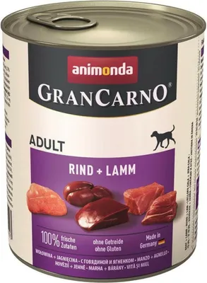 Obrázok produktu pre Animonda GranCarno Adult Rind & Lamm 800gx6