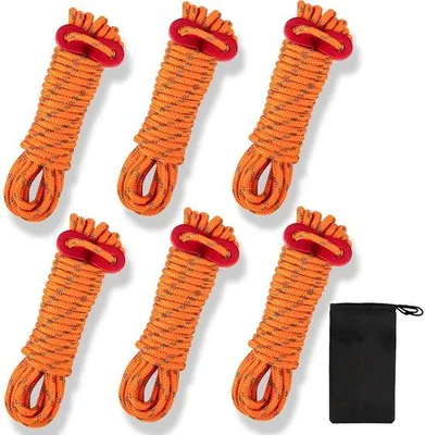Obrázek produktu pro Reflexní měřicí lano, 4 m, hliníkový napínák, nylonové lano