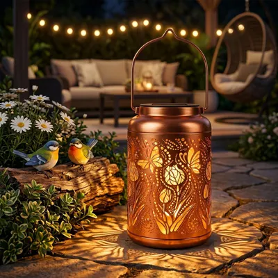 Obrázok produktu pre Solárna lampa s motívom motýľa