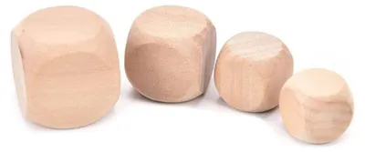 Imagen del producto de Gran juego de 1600 cubos de madera (dados), tamaño: grande (25 mm )