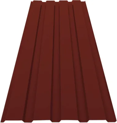 Produktbild von 15 Stück Trapezblech 115x45 cm Profiblech SET inkl. 100 Schrauben 7,7 m² Rot