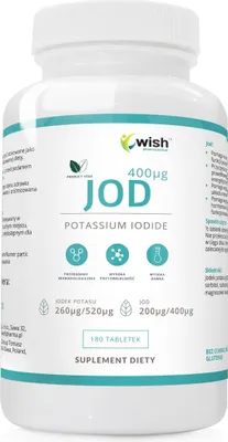 Productafbeelding van Jodiumkaliumsupplement, 400 mcg, 180 tabletten