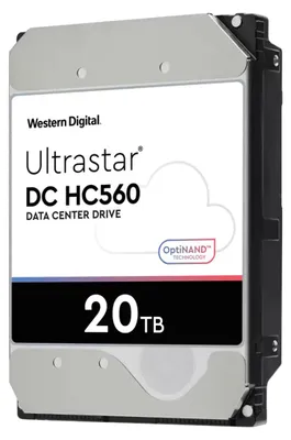 Image de Western Digital Ultrastar DC HC560, 20 To, 7200 TPM, 512 Mo, 3,5", SATA
