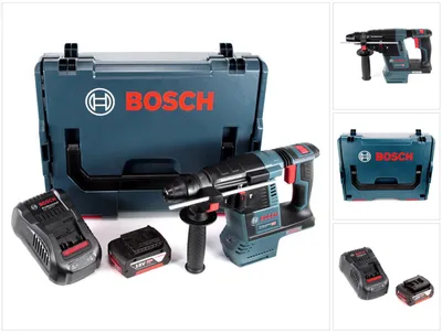 Productafbeelding van Bosch GBH 18V-26 accuklopboormachine 18V 2.6J borstelloos SDS-Plus + 1x oplaadbare accu 5.0Ah + lader + L-Boxx