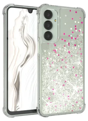 Produktbild von EAZY CASE - Glitzer Hülle kompatibel mit Samsung Galaxy A16 Glitzer Schutzhülle, Soft Case, Backcover Transparent mit Motiv