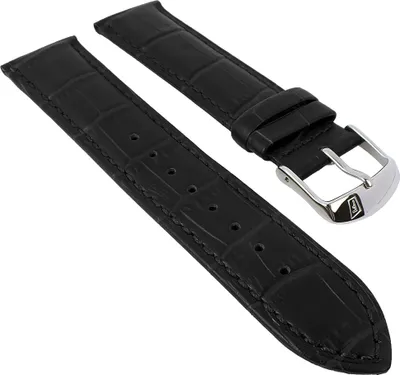 Produktbild von Festina | Uhrenarmband Leder Krokoprägung 22mm F16823 F20426 F6821, Farbe:schwarz
