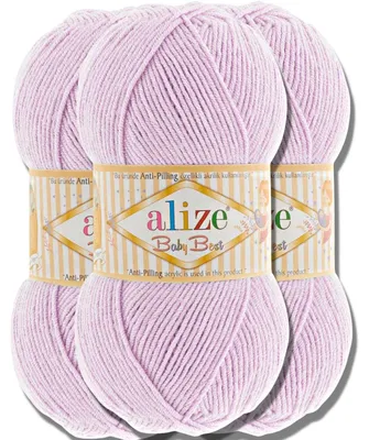 Produktbild von Alize 3x 100g Baby Best Wolle, Antipilling, Uni, Häkeln, Stricken (27)