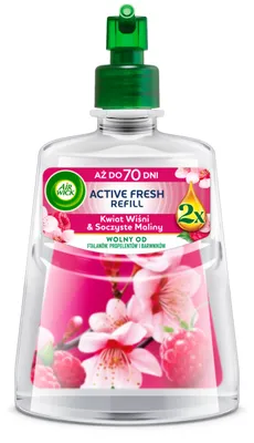 Zdjęcie produktu dla Air Wick Odświeżacz Powietrza Kwiat Wiśni i Soczyste Maliny 228 ml