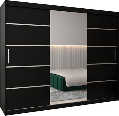 Kleiderschrank, Schiebetürenschrank Schlafzimmer, Schrank mit Spiegel VERONA 2 250 cm