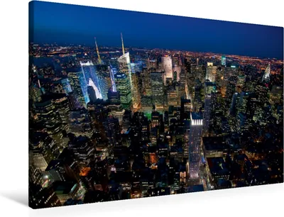Produktbild von Calvendo  Textil-Leinwand 90 cm x 60 cm quer New Yorker Lichtermeer, Härlein Peter; 7439995