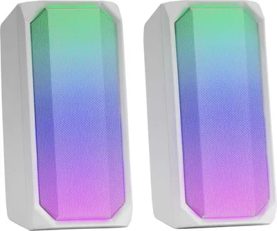 Produktbild von Mars Gaming MSRGBW, 2.0 Kanäle, Verkabelt & Kabellos, 15 W, 20 - 20000 Hz, 4 Ohm, Weiß