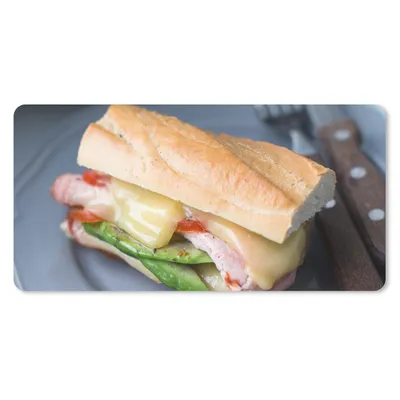 Produktbild von MuchoWow® Mauspad Mousepad Reichhaltig gefülltes Toastbrot zum Mittagessen 60x30 cm - Mousepads - Maus Mat - Pad - Mausunterlage - Nachhaltig