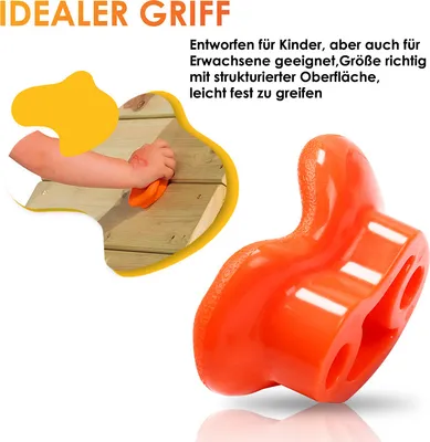 Produktbild von Fiqops 50X Klettergriffe Boulderwand Outdoor Robuste Klettersteine Kinder Indoor