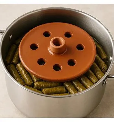 Produktbild von Tureks Pottery Dolma-Stein 24,5 cm, glasierte Keramikplatte