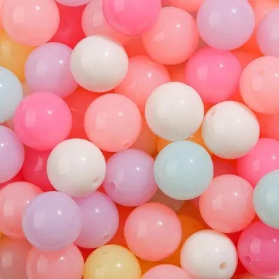 Immagine prodotto di Set di castoni in acrilico con castoni rotondi, per la creazione fai da te di accessori, dai colori vivaci e variegati, 100 pezzi da 16 mm