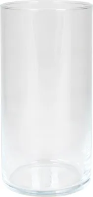 Produktbild von INNA-GLAS Blumenvase aus Glas Zylinder Sanya Ocean, klar, 20cm, Ø10,1cm - Glasvase