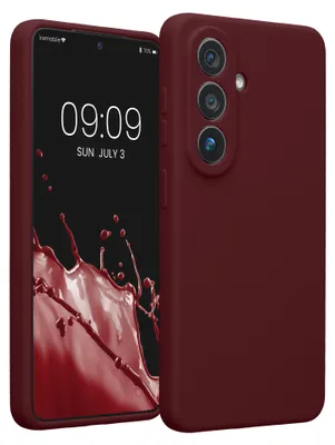 Produktbild von kwmobile Hülle kompatibel mit Samsung Galaxy S26 - Hülle Silikon gummiert - Handyhülle - Handy Case in Bordeaux Violett