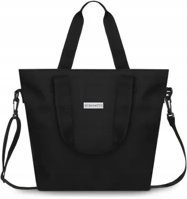 Zdjęcie produktu dla Zagatto Torebka Shopper Poliester Czarna ZG740