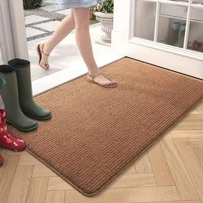 Productafbeelding van Famanu deurmat, 60 x 90 cm - Antislip, wasbaar, donkerbruin